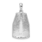 FJC Finejewelers 925 Sterling Silver Rhodium Plated Polished Large Key West USA Charm 28 x 13 mm