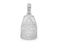 FJC Finejewelers 925 Sterling Silver Rhodium Plated Polished Small Key West USA Charm 22 x 10 mm