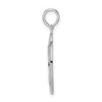 FJC Finejewelers 925 Sterling Silver Rhodium Plated Textured Key West with Palm Tree Charm 26 x 18 mm