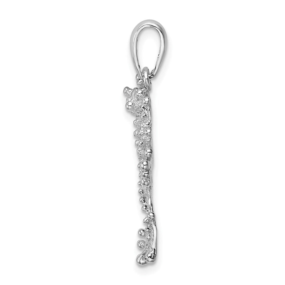 FJC Finejewelers 925 Sterling Silver Rhodium Plated Polished Jumping Frog Charm 30 x 14 mm