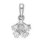 FJC Finejewelers 925 Sterling Silver Rhodium Plated Polished Mini Frog Charm 17 x 10 mm