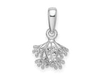 FJC Finejewelers 925 Sterling Silver Rhodium Plated Polished Mini Frog Charm 17 x 10 mm