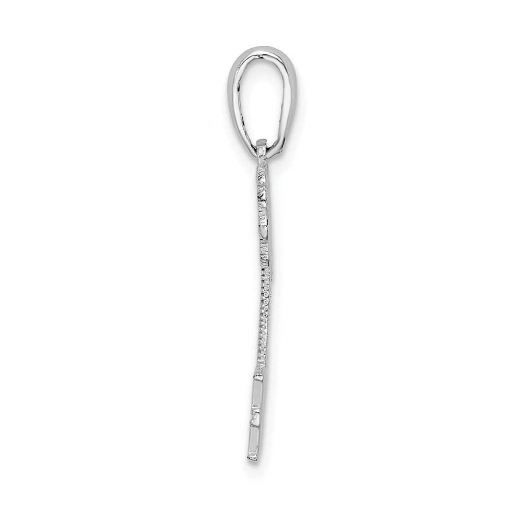 FJC Finejewelers 925 Sterling Silver Rhodium Plated Polished South Beach Palm Tree Charm 26 x 12 mm