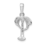 FJC Finejewelers 925 Sterling Silver Rhodium Plated Polished Palm Tree with Coconuts Charm 25 x 11 mm
