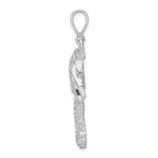 FJC Finejewelers 925 Sterling Silver Rhodium Plated Polished Palm Trees Charm 44 x 32 mm