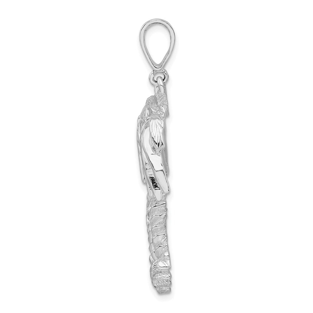 FJC Finejewelers 925 Sterling Silver Rhodium Plated Polished Palm Trees Charm 44 x 32 mm