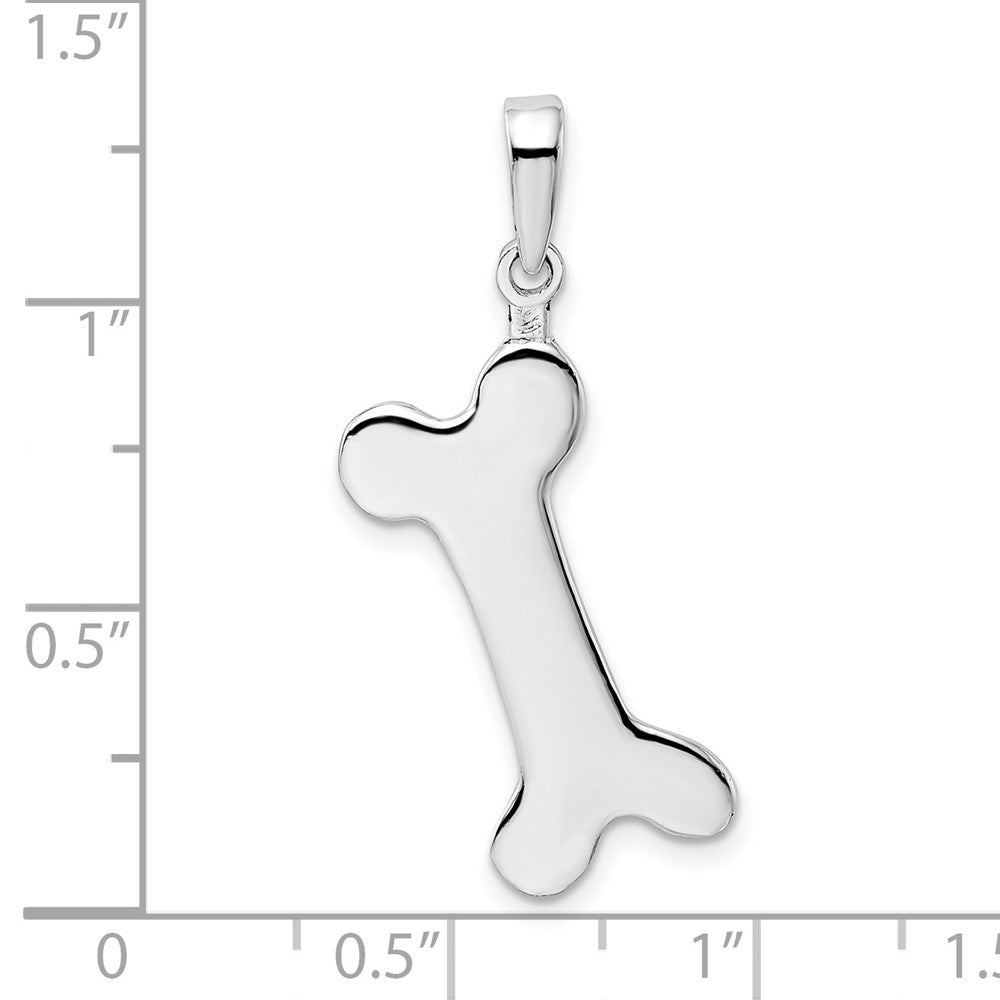 FJC Finejewelers 925 Sterling Silver Polished Engraveable Dog Bone Charm 10 mm