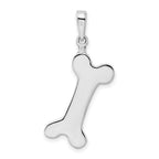 FJC Finejewelers 925 Sterling Silver Polished Engraveable Dog Bone Charm 10 mm