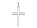 FJC Finejewelers 925 Sterling Silver Polished Front Textured Back Latin Cross Charm 19 mm