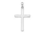 FJC Finejewelers 925 Sterling Silver Polished Front Textured Back Latin Cross Charm 19 mm