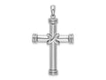 FJC Finejewelers 925 Sterling Silver Rhodium Plated Polished X-Center Latin Cross Charm 24 mm