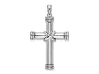 FJC Finejewelers 925 Sterling Silver Rhodium Plated Polished X-Center Latin Cross Charm 24 mm
