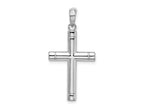 FJC Finejewelers 925 Sterling Silver Polished Tubular Latin Cross Charm 16 mm