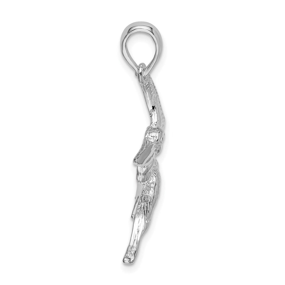 FJC Finejewelers 925 Sterling Silver Polished Flying Pelican Charm 20 mm