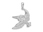 FJC Finejewelers 925 Sterling Silver Polished Flying Pelican Charm 20 mm