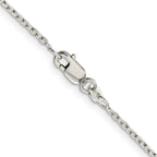 FJC Finejewelers 925 Sterling Silver Beveled Oval Cable Chain 18 Inches x 1.5 mm