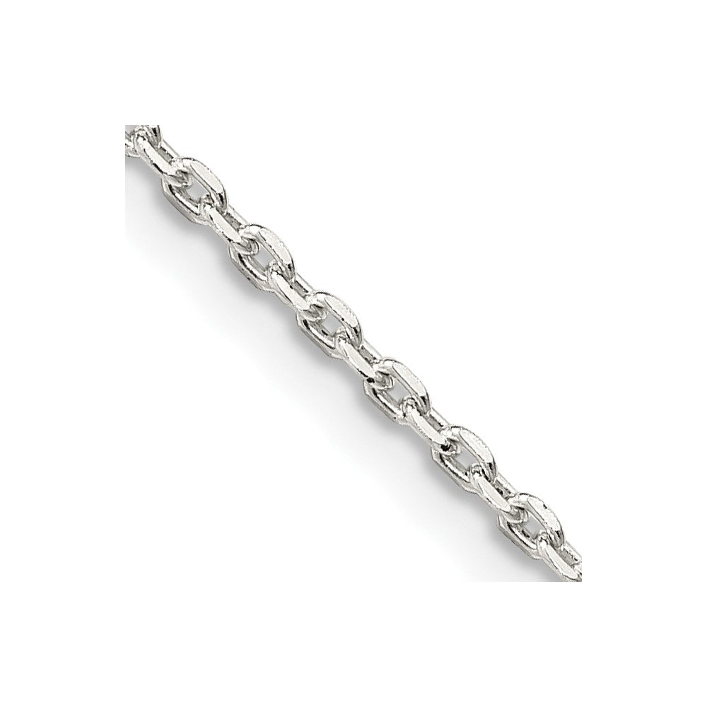 FJC Finejewelers 925 Sterling Silver Beveled Oval Cable Chain 18 Inches x 1.5 mm