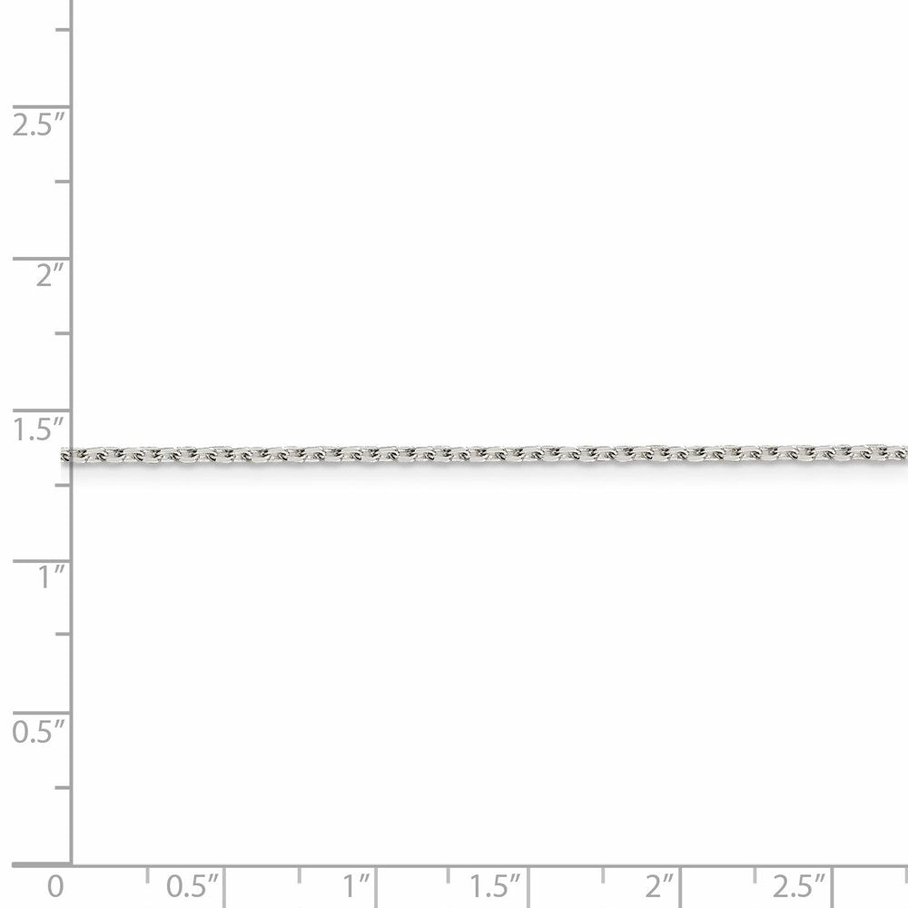 FJC Finejewelers 925 Sterling Silver Beveled Oval Cable Chain 18 Inches x 1.5 mm