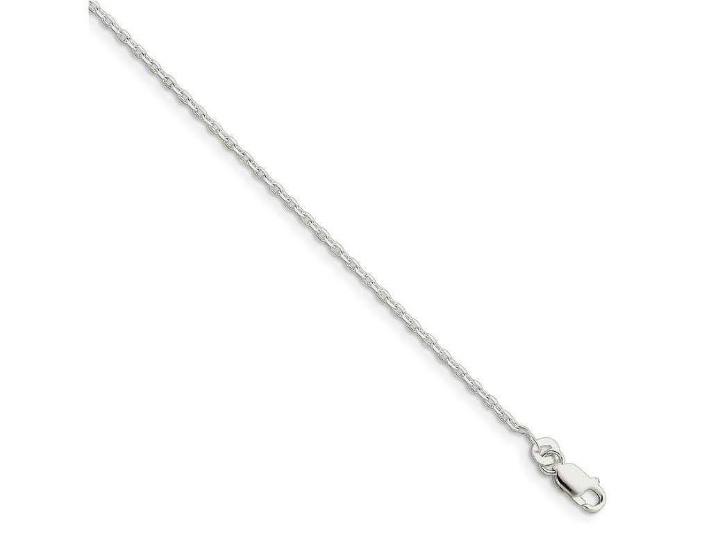 FJC Finejewelers 925 Sterling Silver Beveled Oval Cable Bracelet Chain 7 Inches x 1.5 mm