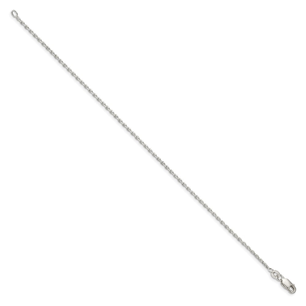 FJC Finejewelers 925 Sterling Silver Beveled Oval Cable Bracelet Chain 8 Inches x 1.5 mm