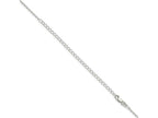 FJC Finejewelers 925 Sterling Silver Beveled Oval Cable Chain with 4in ext. 22 Inches x 1.5 mm