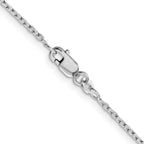 FJC Finejewelers 925 Sterling Silver Rhodium Plated Beveled Oval Cable Chain 16 Inches x 1.5 mm