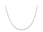 FJC Finejewelers 925 Sterling Silver Rhodium Plated Beveled Oval Cable Chain 22 Inches x 1.5 mm
