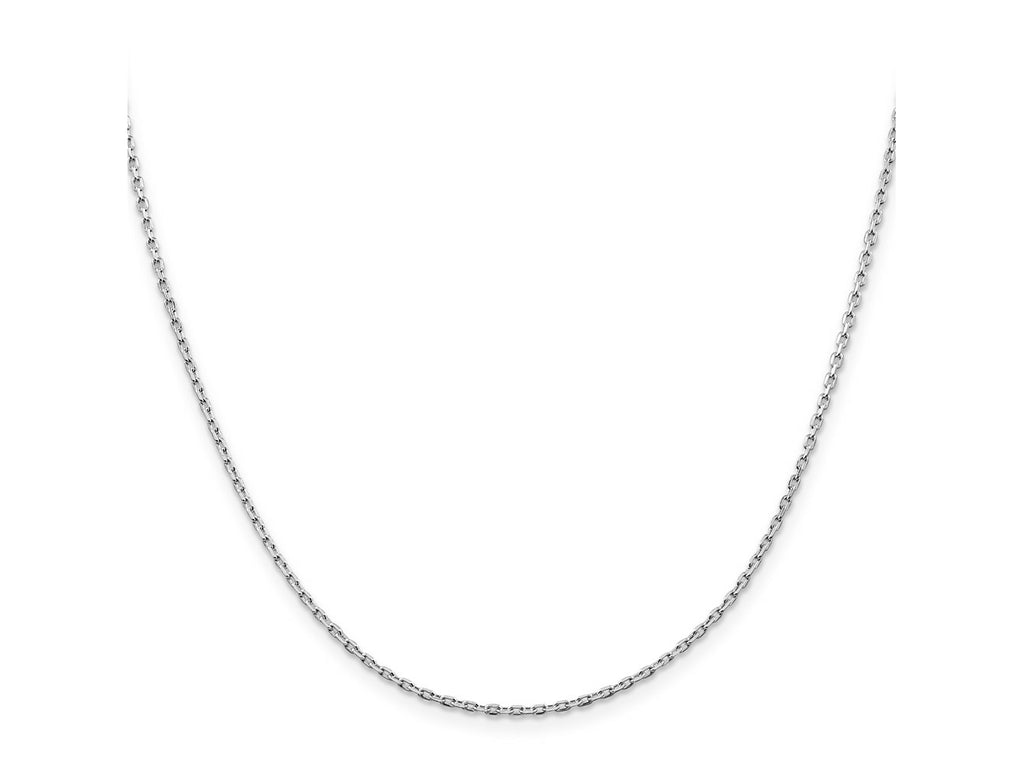 FJC Finejewelers 925 Sterling Silver Rhodium Plated Beveled Oval Cable Chain 30 Inches x 1.5 mm