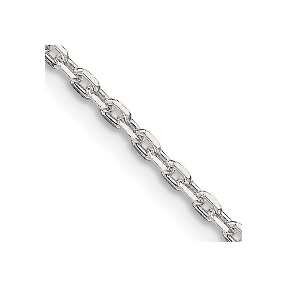 FJC Finejewelers 925 Sterling Silver Beveled Oval Cable Chain 30 Inches x 2 mm
