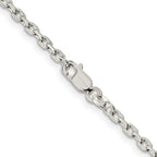FJC Finejewelers 925 Sterling Silver Beveled Oval Cable Bracelet Chain 7 Inches x 2.75 mm