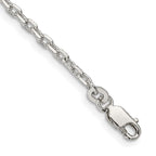 FJC Finejewelers 925 Sterling Silver Beveled Oval Cable Bracelet Chain 8 Inches x 2.75 mm