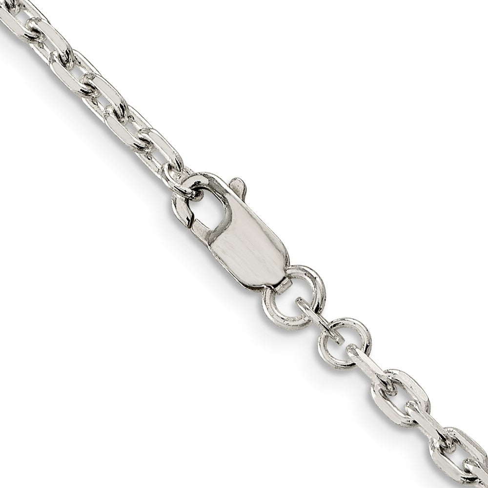 FJC Finejewelers 925 Sterling Silver Beveled Oval Cable Chain 36 Inches x 3.25 mm