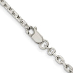 FJC Finejewelers 925 Sterling Silver Beveled Oval Cable Chain 36 Inches x 3.25 mm