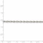 FJC Finejewelers 925 Sterling Silver Beveled Oval Cable Chain 36 Inches x 3.25 mm