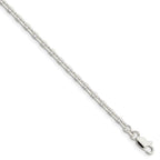 FJC Finejewelers 925 Sterling Silver Beveled Oval Cable Bracelet Chain 7 Inches x 3.25 mm