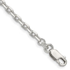 FJC Finejewelers 925 Sterling Silver Beveled Oval Cable Bracelet Chain 8 Inches x 3.25 mm