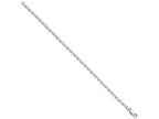 FJC Finejewelers 925 Sterling Silver Beveled Oval Cable Bracelet Chain 8 Inches x 3.25 mm