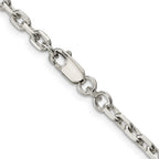 FJC Finejewelers 925 Sterling Silver Beveled Oval Cable Chain 20 Inches x 3.95 mm