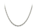 FJC Finejewelers 925 Sterling Silver Beveled Oval Cable Chain 20 Inches x 3.95 mm