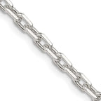 FJC Finejewelers 925 Sterling Silver Beveled Oval Cable Chain 24 Inches x 3.95 mm