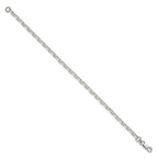 FJC Finejewelers 925 Sterling Silver Beveled Oval Cable Bracelet Chain 8 Inches x 3.95 mm