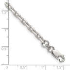 FJC Finejewelers 925 Sterling Silver Beveled Oval Cable Bracelet Chain 8 Inches x 3.95 mm