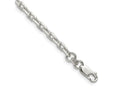 FJC Finejewelers 925 Sterling Silver Beveled Oval Cable Bracelet Chain 8 Inches x 3.95 mm