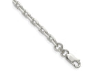 FJC Finejewelers 925 Sterling Silver Beveled Oval Cable Bracelet Chain 8 Inches x 3.95 mm