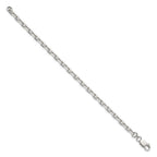 FJC Finejewelers 925 Sterling Silver Beveled Oval Cable Bracelet Chain 8 Inches x 4.9 mm