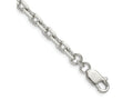 FJC Finejewelers 925 Sterling Silver Beveled Oval Cable Bracelet Chain 8 Inches x 4.9 mm
