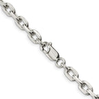 FJC Finejewelers 925 Sterling Silver Beveled Oval Cable Chain 20 Inches x 5.4 mm