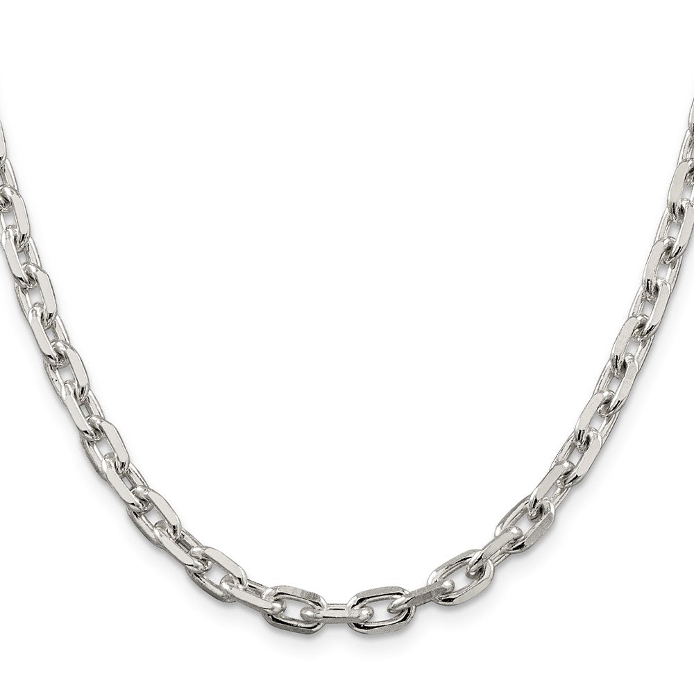 FJC Finejewelers 925 Sterling Silver Beveled Oval Cable Chain 20 Inches x 5.4 mm