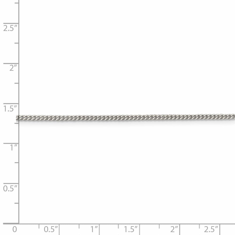 FJC Finejewelers 925 Sterling Silver Curb Chain 18 Inches x 1.75 mm