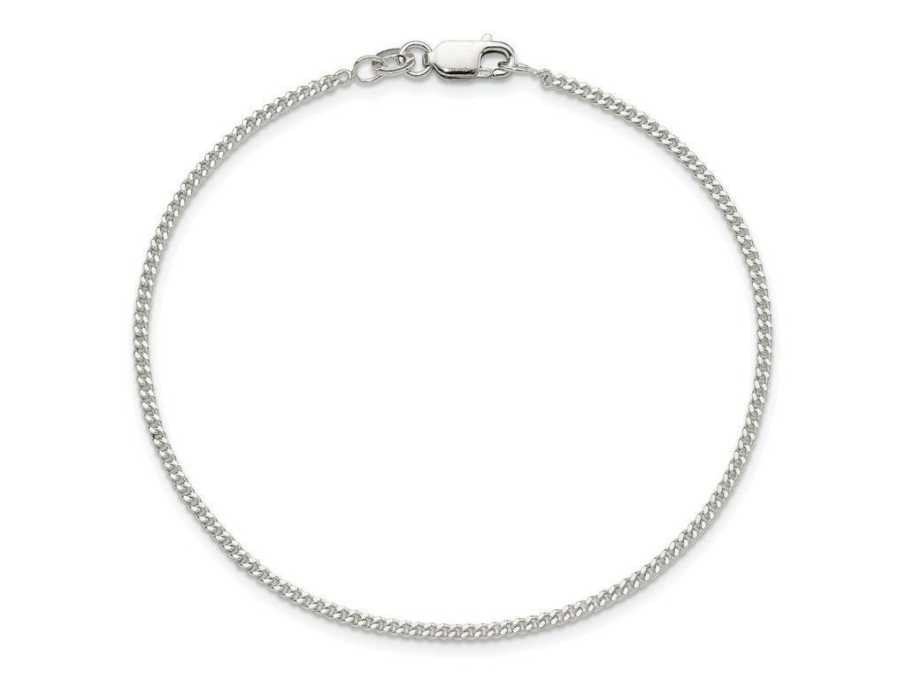 FJC Finejewelers 925 Sterling Silver Curb Bracelet Chain 8 Inches x 1.75 mm